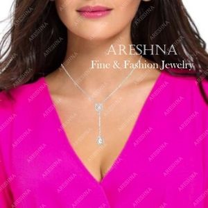 Lariat Swarovski Crystals Trendy Necklace